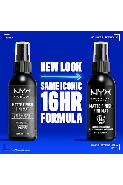 NYX Professional Makeup NYX Cosmetics Pre-Makeup Setting Spray, Matte Finish/Longwear, 2.03 oz, Matte