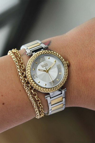 MICHAEL TOMMY Mt325004Lcsb92 Women's Watch with Steel Cord