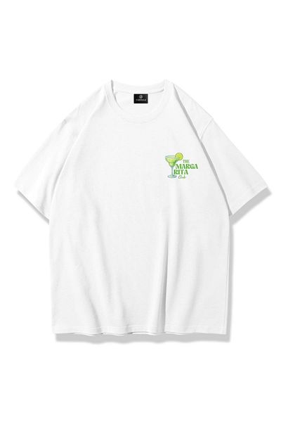 Trendiz Unisex 101 The Margarita Club Μπλουζάκι στήθος Λευκό