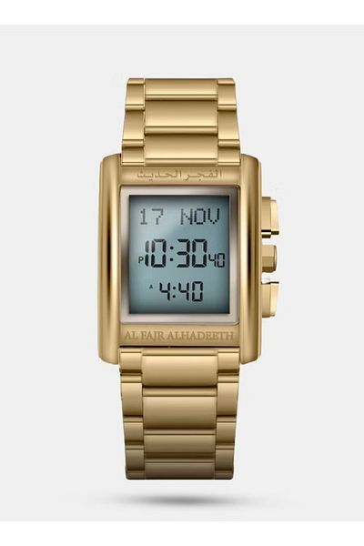 alfajr alhadeeth Al Fajr Modern Deluxe Gold Watch