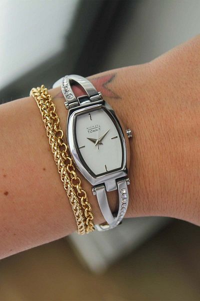 MICHAEL TOMMY Mt325010Lbb23 Women's Wristwatch with Steel Cord