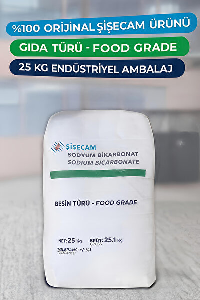 Şişecam Saf Karbonat Sodyum Bi Karbonat Besin Sodası 25 Kg