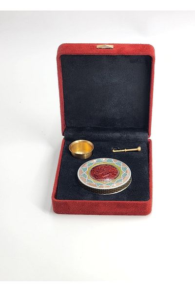 salman saffron Super Negin Safron 1 gm in Velvet Gift Box with props - Box Size 155x130x45 mm