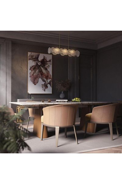 Ucandle Modern rectangular pendant chandelier