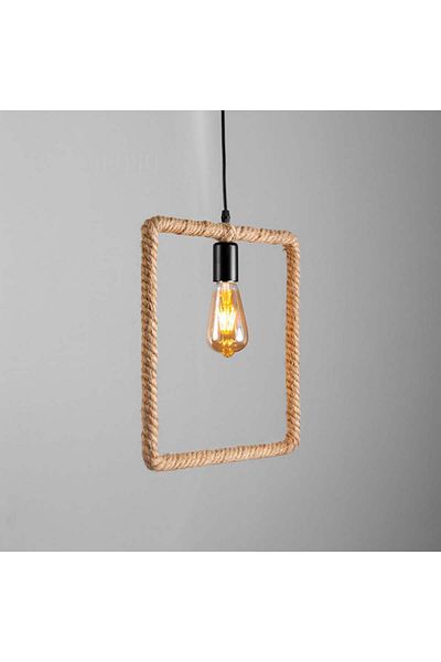 Ucandle Square geometric shape hanging rope lighting