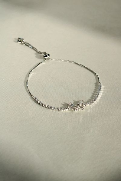 Harlofia Jewelry Steel Butterfly Detailed Elevator Waterway Bracelet