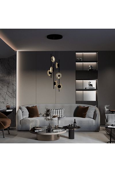 Ucandle Triple LED Pendant Chandelier