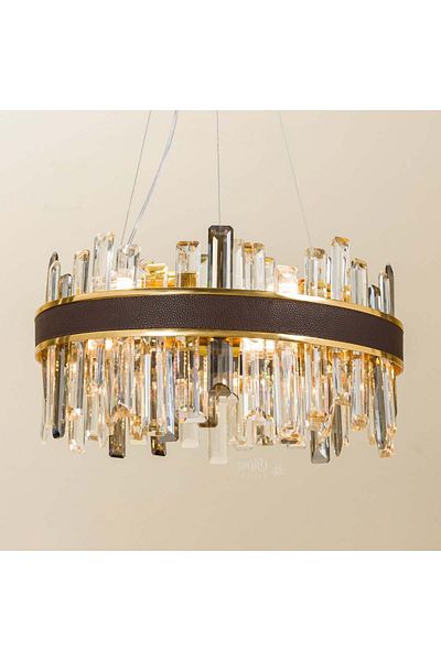 Ucandle European style crystal chandelier with brown belt