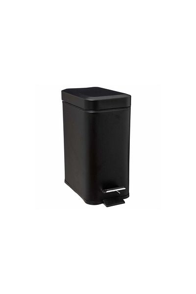 5FIVE Waste Bin, With Pedal, Black, 5 Liters