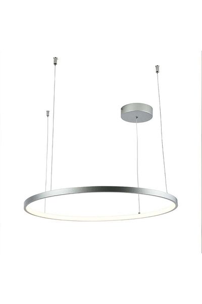 Ucandle Silver Round LED Pendant Chandelier - 80 cm Diameter