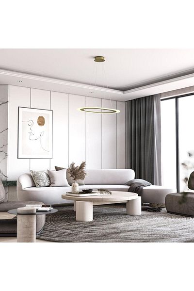 Ucandle Smart Oval Pendant Ceiling Light - 60cm Diameter