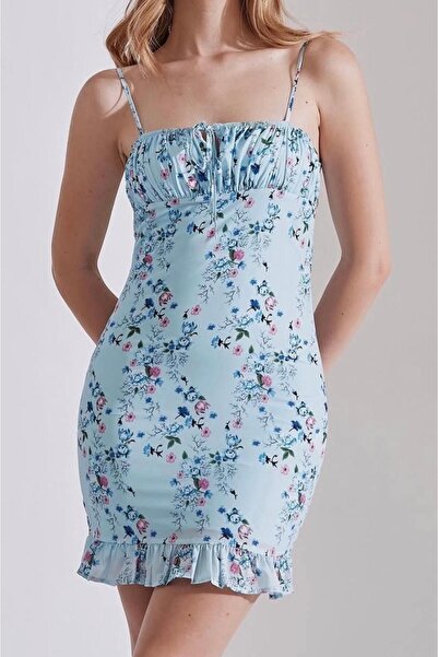 rose tml giyim Women's Adjustable Strap Floral Mini Dress