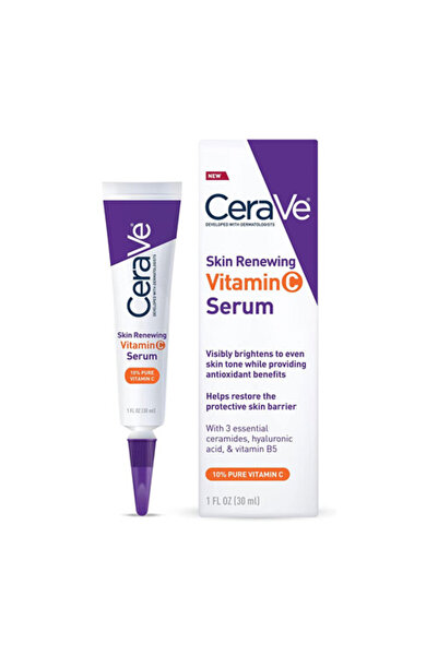 CeraVe Skin Renewing Vitamin C Face Serum with Skin Renewing & Brightening Ef...