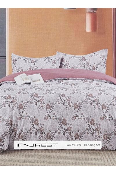 INREST طقم غطاء لحاف سري (بدون حشو) مايكروفايبر 100% مقاس كينج 230×250 سم - 3 قطع