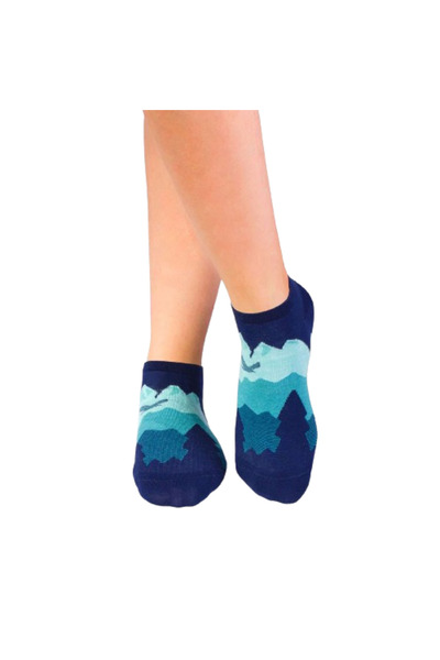 Pirin Hill Short Socks in Fine Cotton Fbor Dark Blue