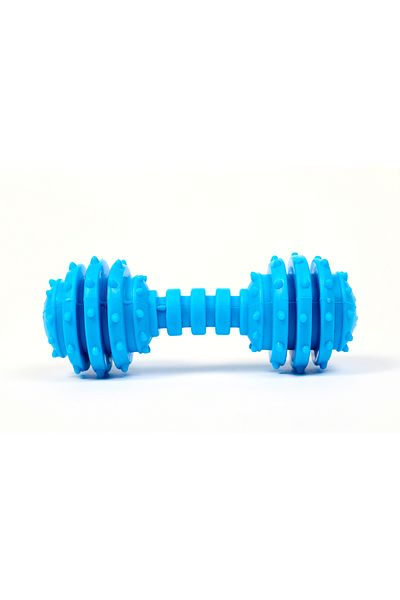 Famous Frenchie Jucarie os pentru caini Bone-appetit, albastra, 12 cm
