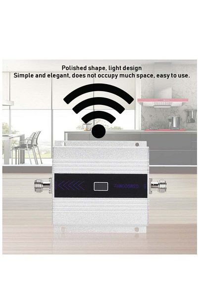 fulina Cell phone signal booster, 1800MHz, LCD display, covers 100-200 square meters, 100-240V, 50/60Hz