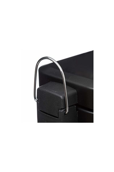 5FIVE Waste Bin, With Pedal, Black, 5 Liters