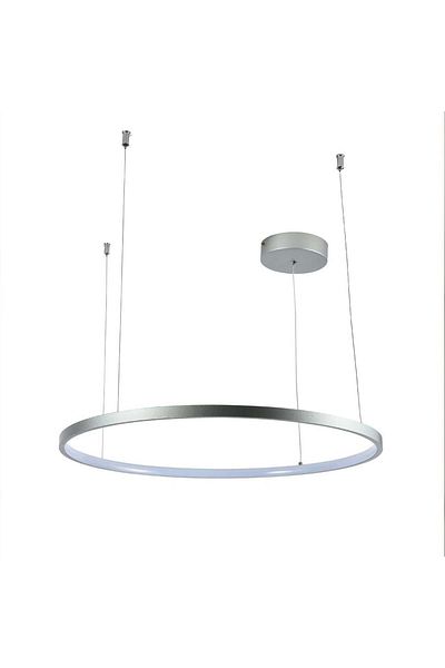 Ucandle Silver Round LED Pendant Chandelier - 60 cm Diameter
