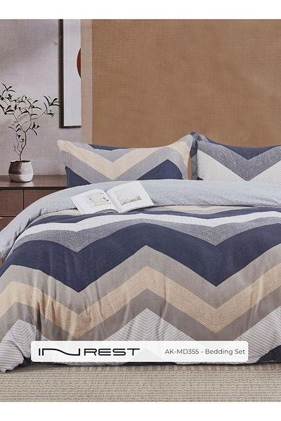 INREST Camden Duvet Cover Set (Without Filling) Microfiber 100% King Size 230x250 cm - 3 Pcs