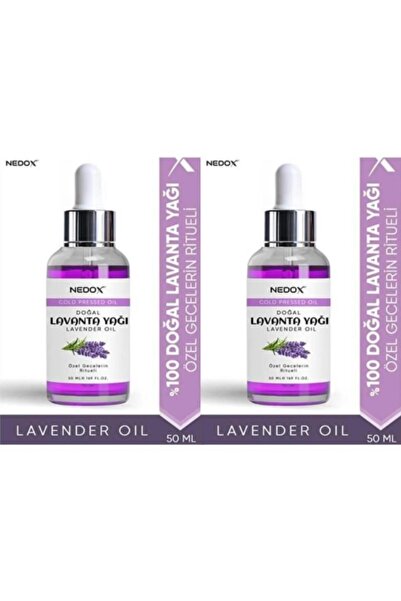 NEDOX 2 Adet Lavanta Yağı %100 Doğal Bitkisel Özel Gecelerin Ritueli Lavender...