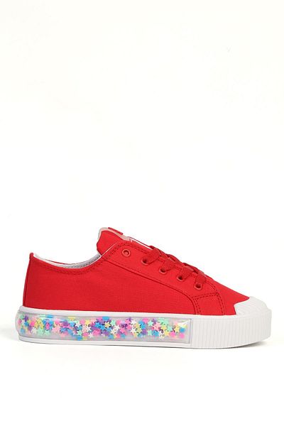 Benetton ® |   Candy Star Kids Red Sneaker Bn-32185