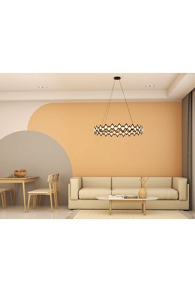 Ucandle Modern LED Zigzag Ceiling Chandelier