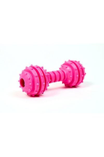 Famous Frenchie Jucarie os pentru caini Bone-appetit, roz, 12 cm