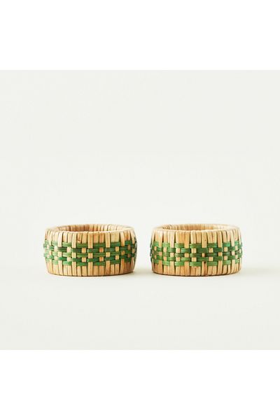 Bella Maison Пръстени за салфетки Riva, 2 броя, естествен цвят (5x2,5 см)