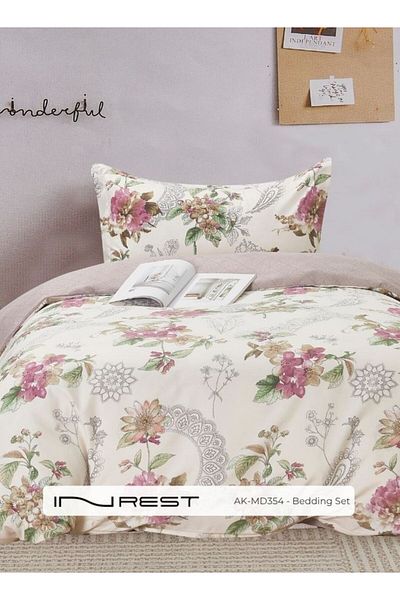 INREST Jessica Duvet Cover Set (Without Filling) Microfibre 100% Single Size 160x230 cm - 2 Pieces