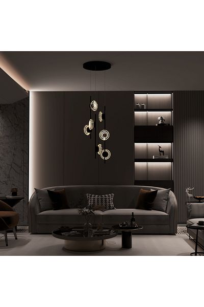 Ucandle Triple LED Pendant Chandelier