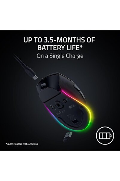 RAZER Pro Click V2 Right-Handed Ergonomic Wireless Mouse - Black