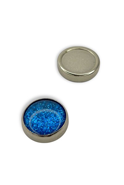 Loggia Μαγνήτης κασκόλ και σάλι Glitter Blue - Θήκη για μαντήλι Γυναικείο μαγνήτης αξεσουάρ Hijab