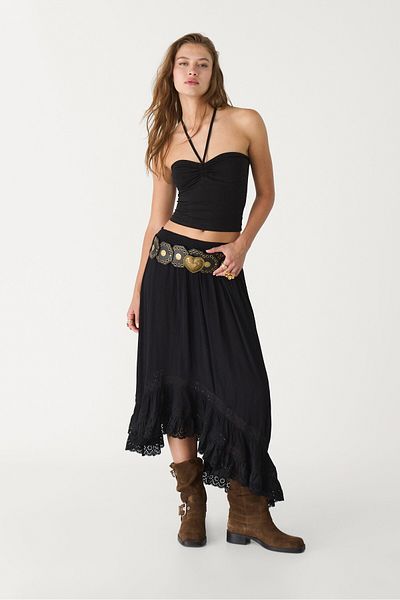 Stradivarius Bandeau top with tie detail