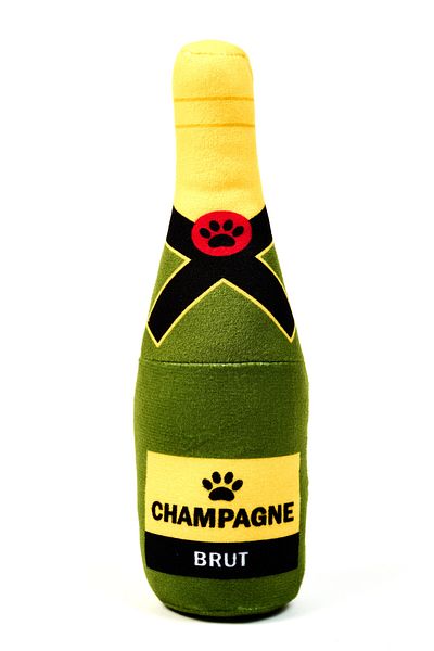 Famous Frenchie Jucarie pentru caini Pawët & Chandon, sampanie, 22 cm