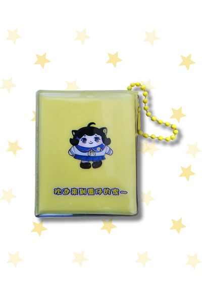 Ceylan Kırtasiye Eggy Party Watery Glittery Fancy 4.5 cm X 5.5 cm Mini Keychain Notebook - Single (1 Piece)