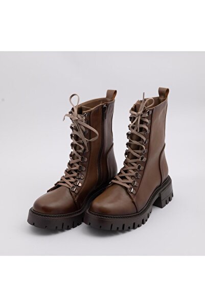 RUXENE İNFİNTY DERİ 5CM KALIN TABAN BAĞCIKLI POSTAL