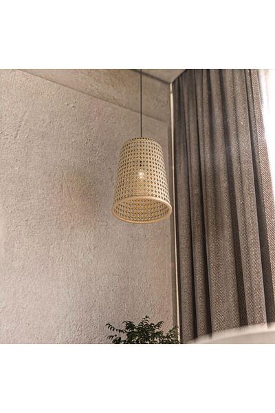Ucandle Rustic style wooden pendant light