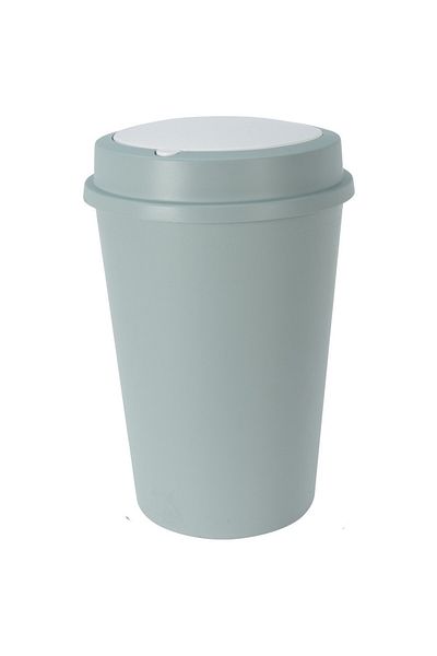 Excellent Houseware Roma waste bin, plastic, 45 liters, 40x58 cm, green