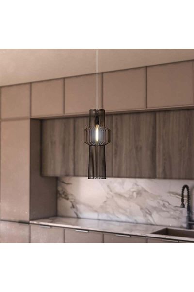 Ucandle Classic black mesh ceiling pendant light