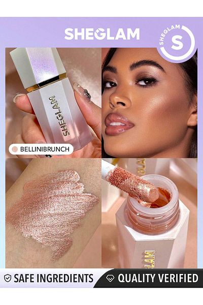 SHEGLAM Glow Bloom Liquid Highlighter-Bellini Brunch