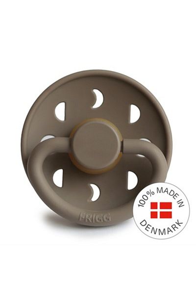 Frigg Moon Phase Rubber Pacifier - Portobello 6-18 Months