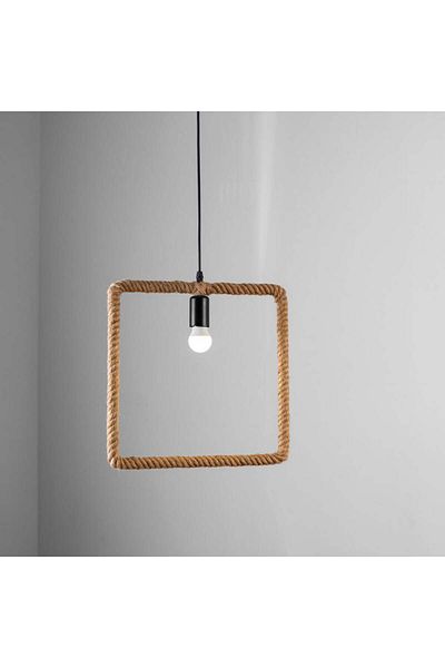 Ucandle Square geometric shape hanging rope lighting
