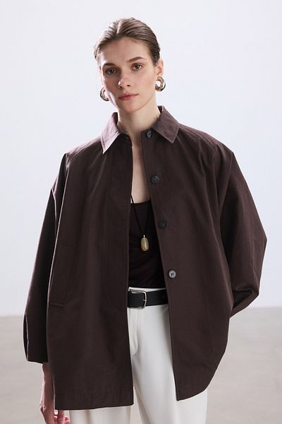 BE BLUE Brown Coat Trench Coat