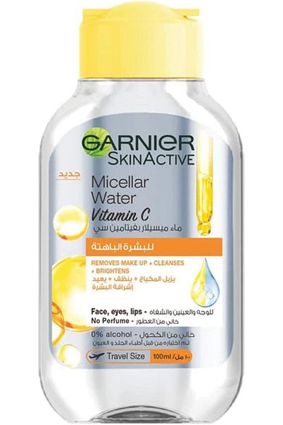 Garnier ماء ميسيلار للتنظيف مع فيتامين سي من غارنييه سكين اكتيف - 100 مل