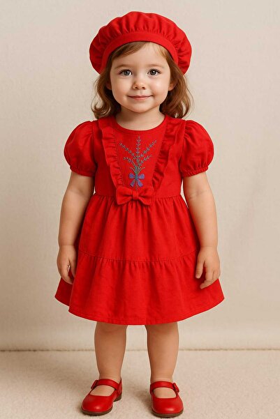 ALİSBUTİK KIZ ÇOCUK BONELİ ELBİSE