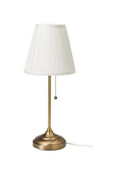 HALAMODO Decorative Round Head Table Lamp White/Gold