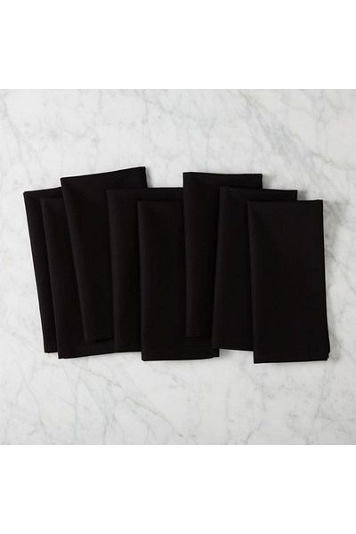 Kotonia Home Set of 10 Kotonia Home Hotel table napkins, blackout, size 45x45 cm, black