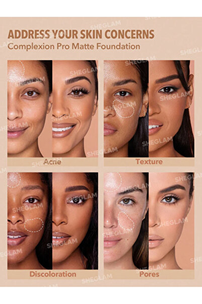 SHEGLAM Complexion Pro Long Lasting Breathable Matte Foundation-Warm Vanilla