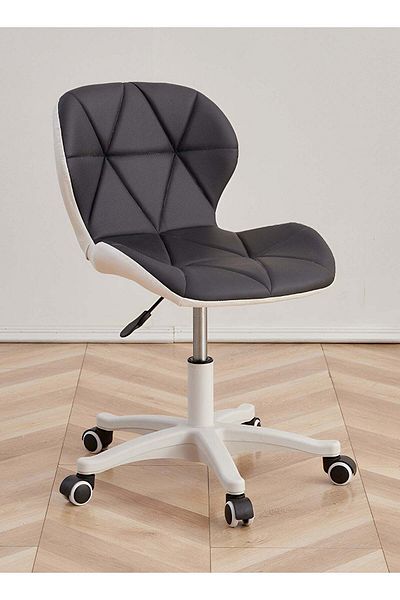 Taimi Ergonomic Desk Chair with Adjustable Height, Study Chair, Stylish Design Padded Cushion Black/White